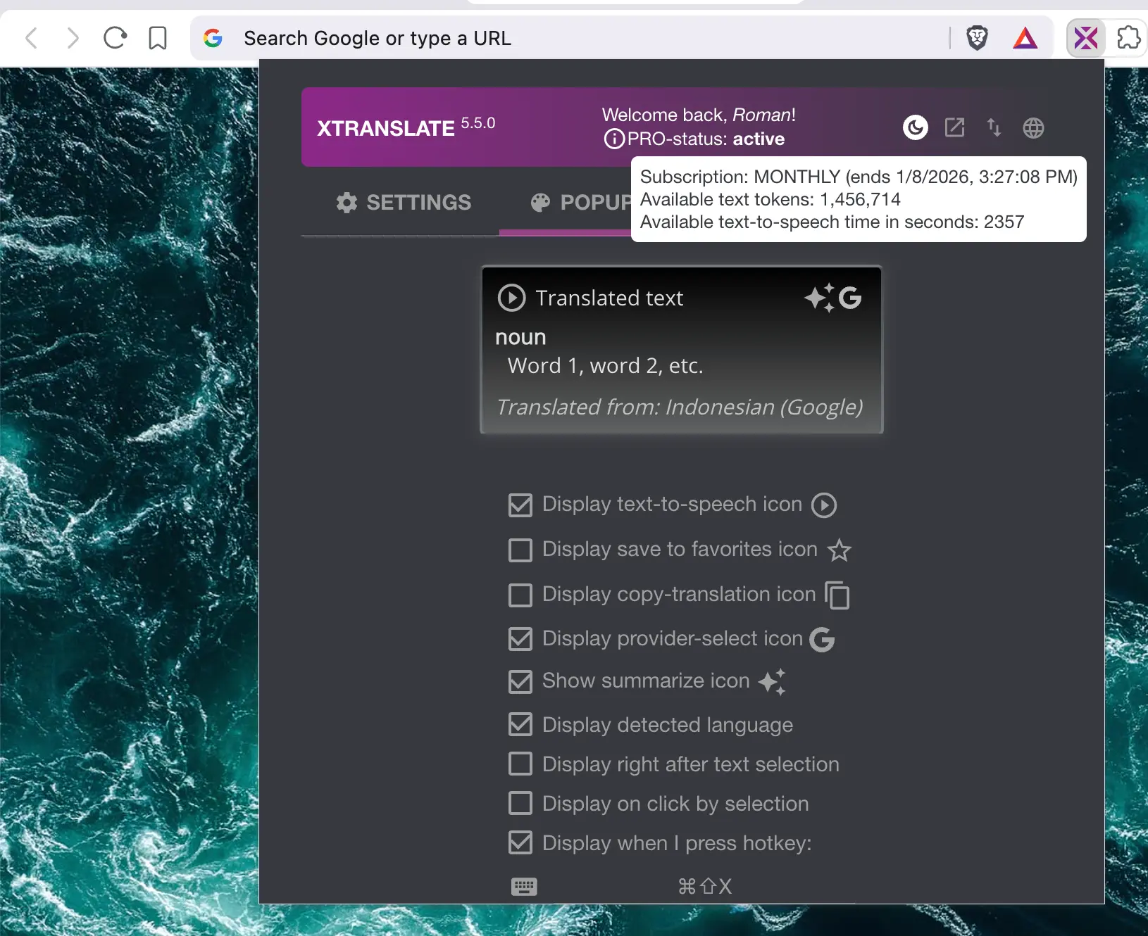 XTranslate PRO active monthly subscription XTranslate PRO active monthly subscription